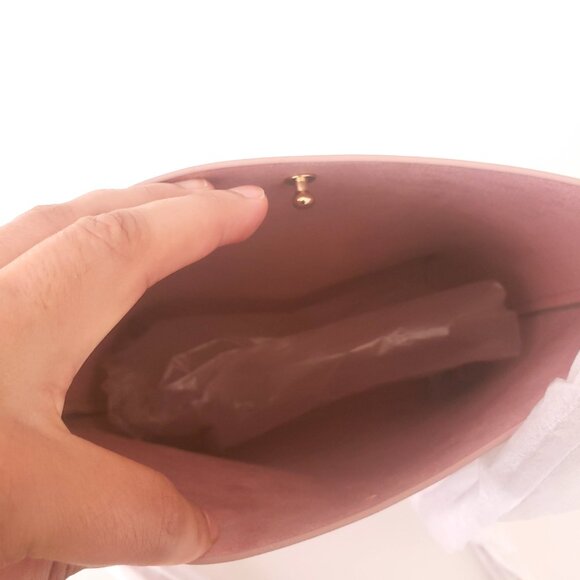 Samara Anthropologie Vegan Leather Pink Small Crossbody Shoulder Bag - Picture 12 of 15